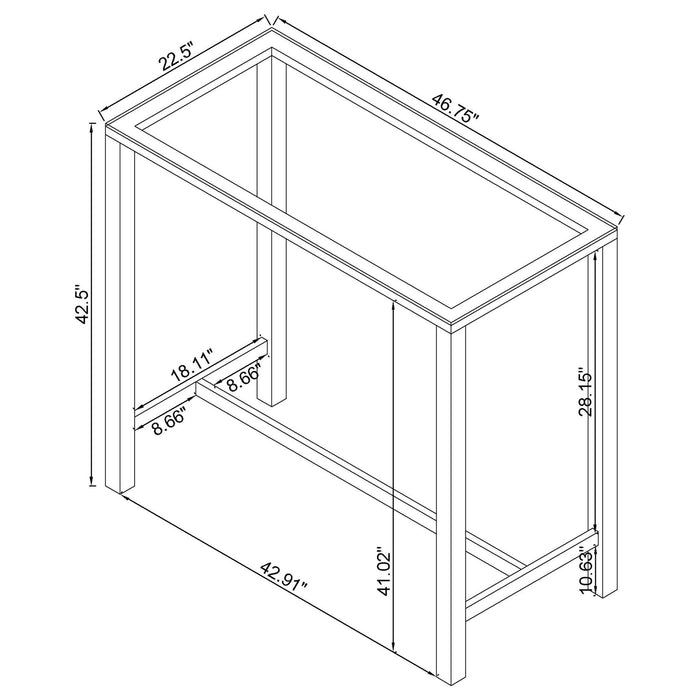 Tommy - Bar Table - Chrome