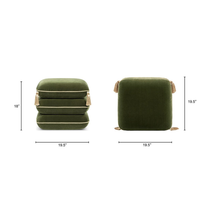 Monarch - Squared Upholstered Ottoman