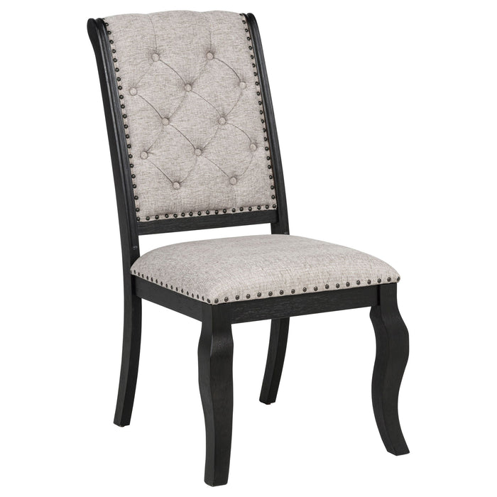 Kinzler - Side Chairs (Set of 2) - Tan / Black