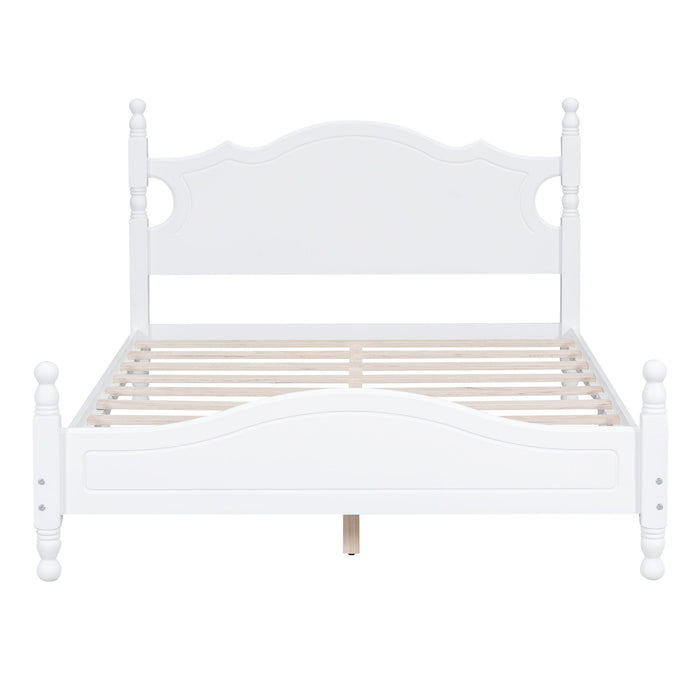 Platform Bed Frame With Slat Support