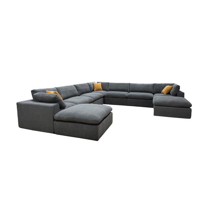 Custom Configuration Modular Sectional & Toss Pillows