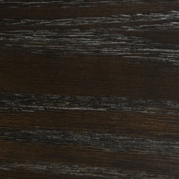 Newton - Mirror With Brushed Black Hardware - Cocoa Brown