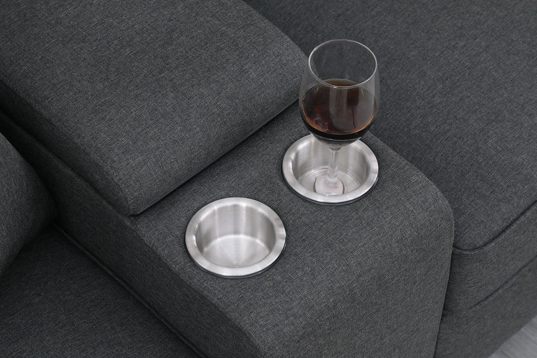 Eric - 9 Piece Upholstered Sectional With Ottoman