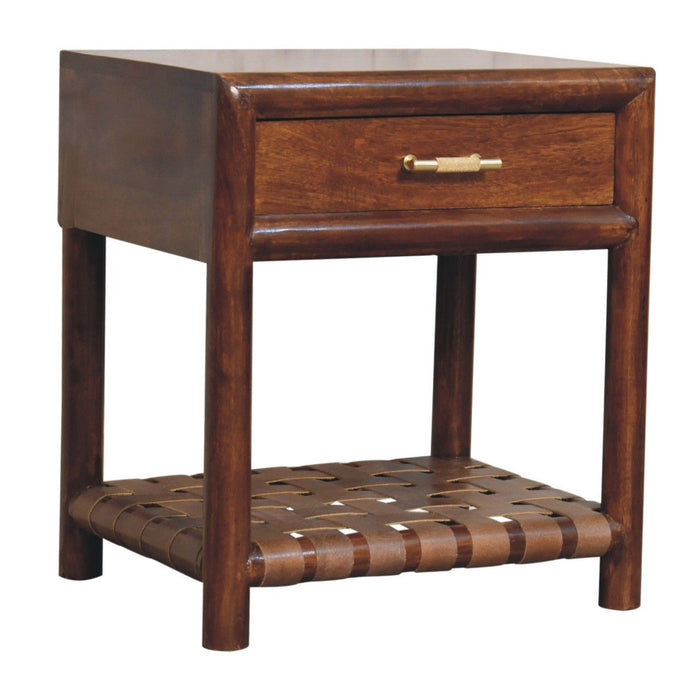 T Bar Nightstand - Dark Brown