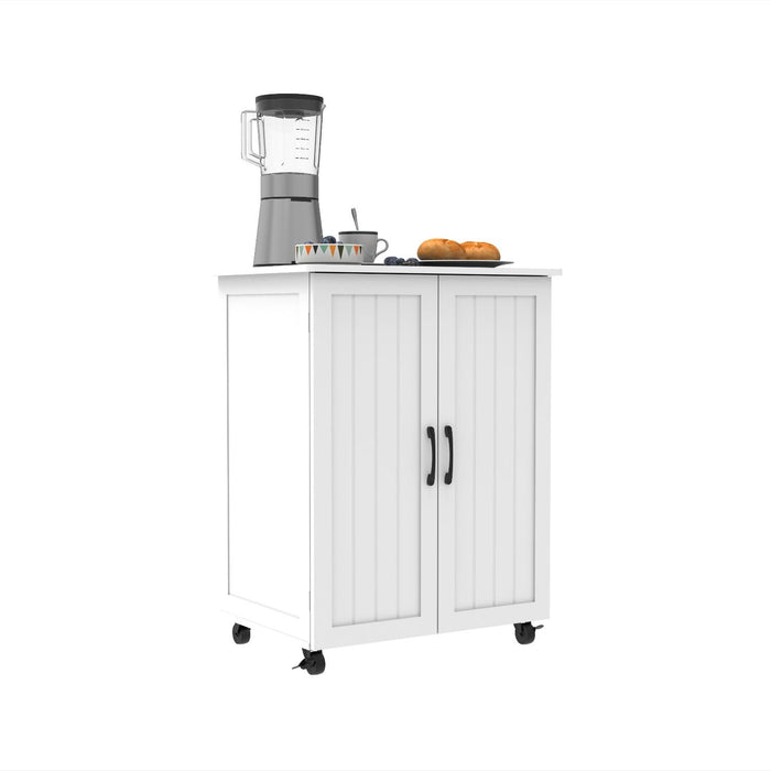 Sturdy Storage Cabinet With Large Capacity For Living Room, Bedroom, Kitchen - White