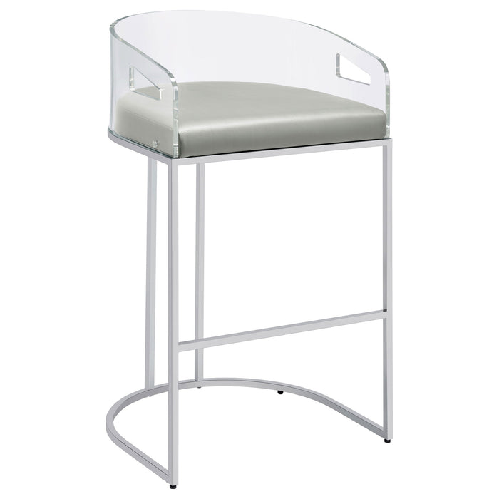 Mello - Upholstered Bar Chair (Set of 2) - Gray