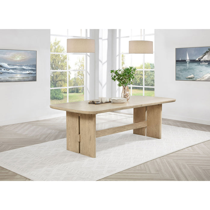 Kimpton - Rectangular Dining Table With Extension Leaf - Beige