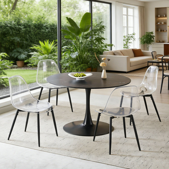 Round Tulip Table, Pedestal Design