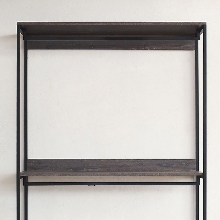 Monica - Farmhouse Industrial Wood Walk In Closet