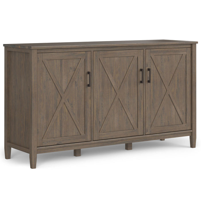 Ela - Wide Storage Cabinet - Smoky Brown