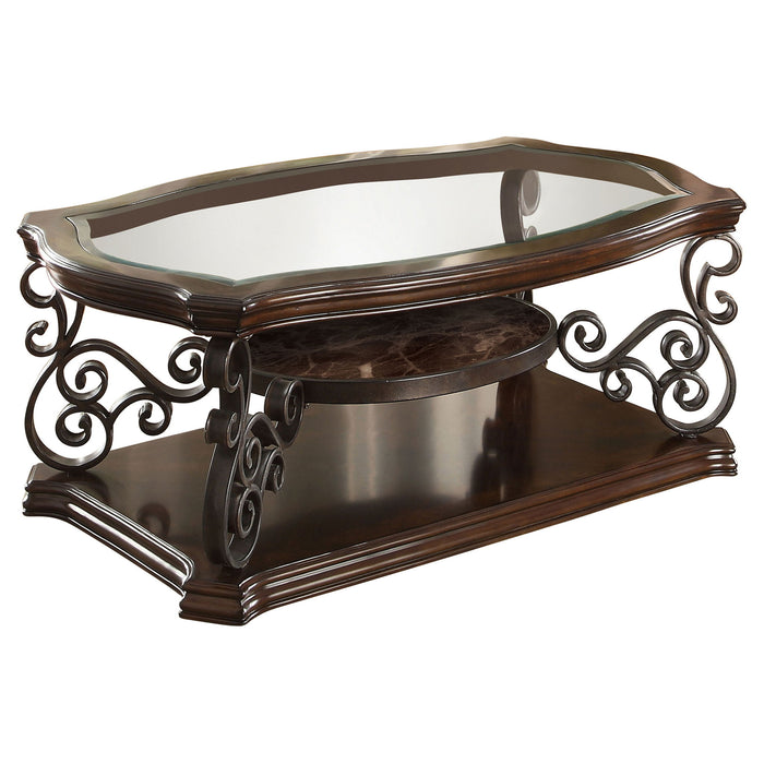 Arrize - Coffee And End Table Set With Scroll Legs