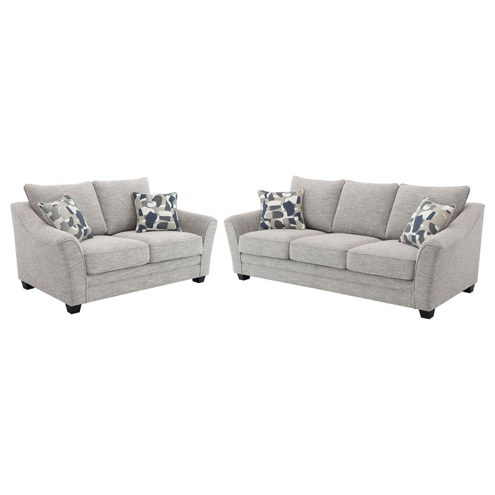 Lido - 2 Piece Sofa Set - Light Gray