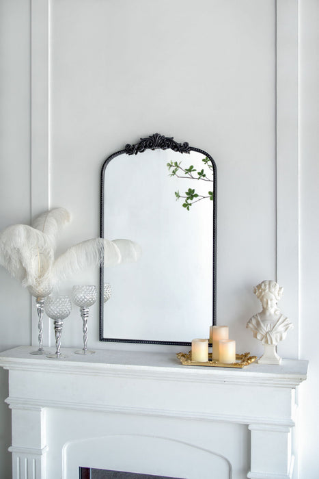 Arch Mirror, Baroque Inspired Wall Decor For Bathroom, Bedroom, Living Room