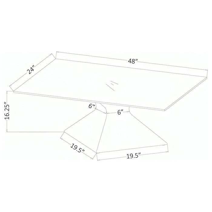 Exeter - Table With Glass Top