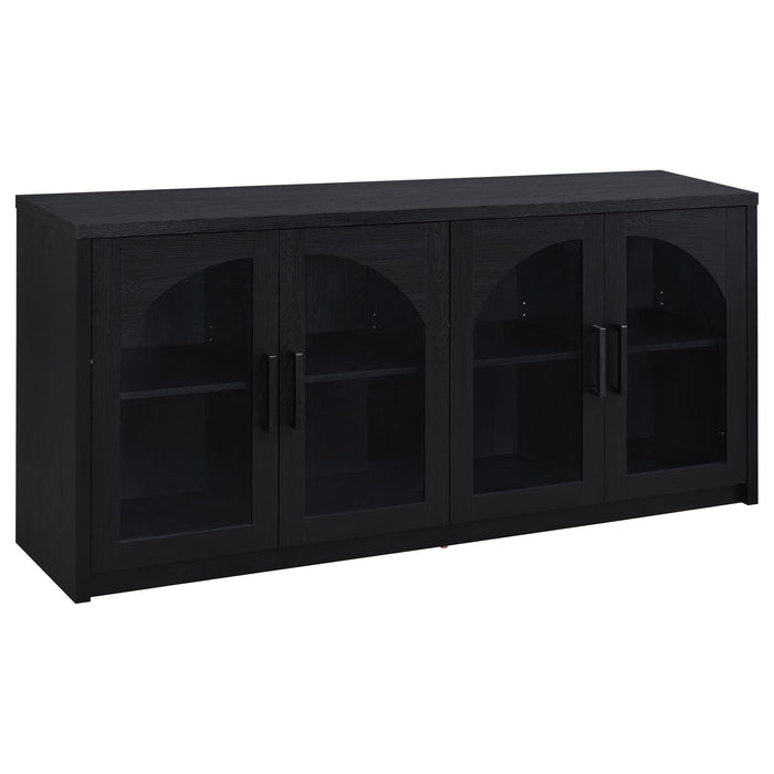Shayne - 4 Door Sideboard With Arched Doors - Black
