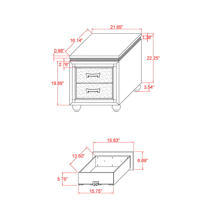 Maloise - Nightstand - White