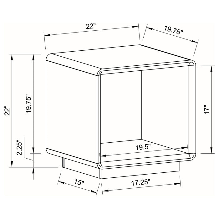 Fletcher - Table With Open Shelf