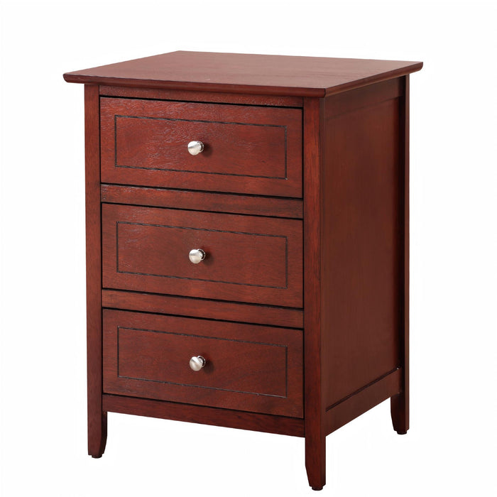 Dove Tailed Drawers 3 Drawer Nightstand
