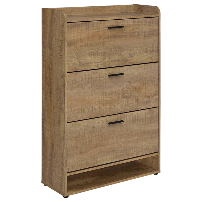 Claire - 3 Tier Shoe Cabinet - Brown