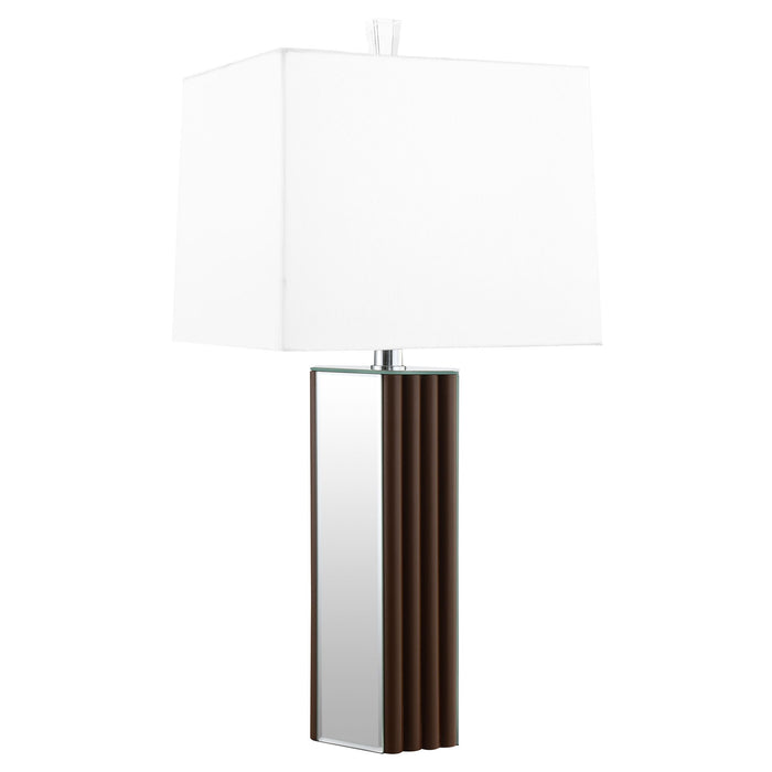 Echolls - Lamp With Scalloped Accents And Mirror Detail