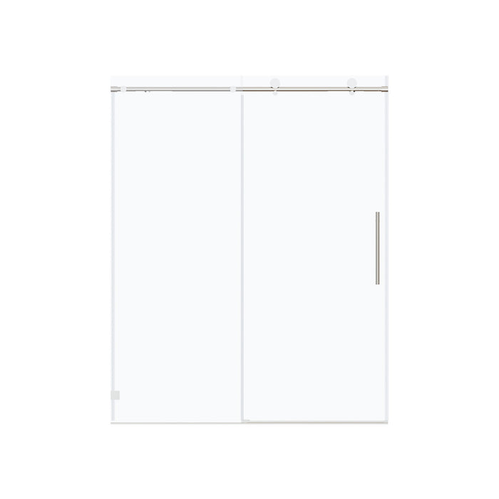 Frameless, Single Sliding Soft Close Shower Doors, 5/16" Sgcc Tempered Glass