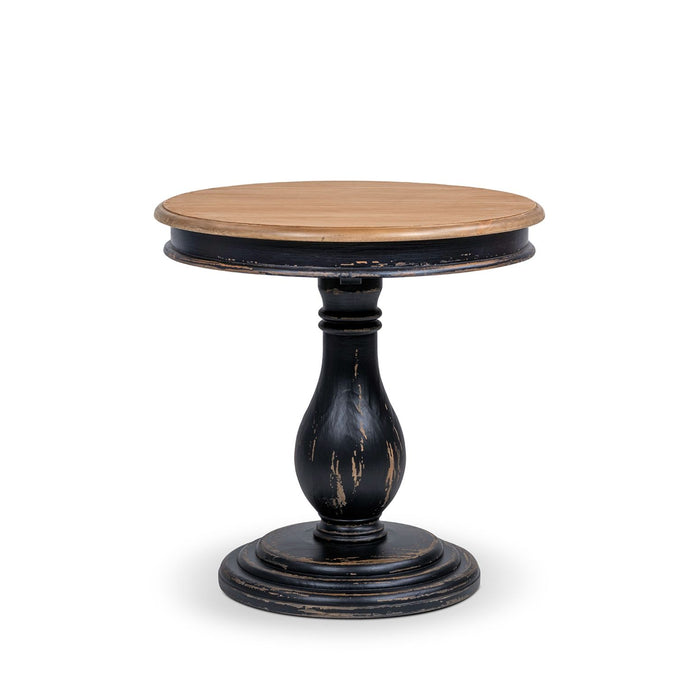Winslow - Round Pedestal Side Table - Natural / Light Brown