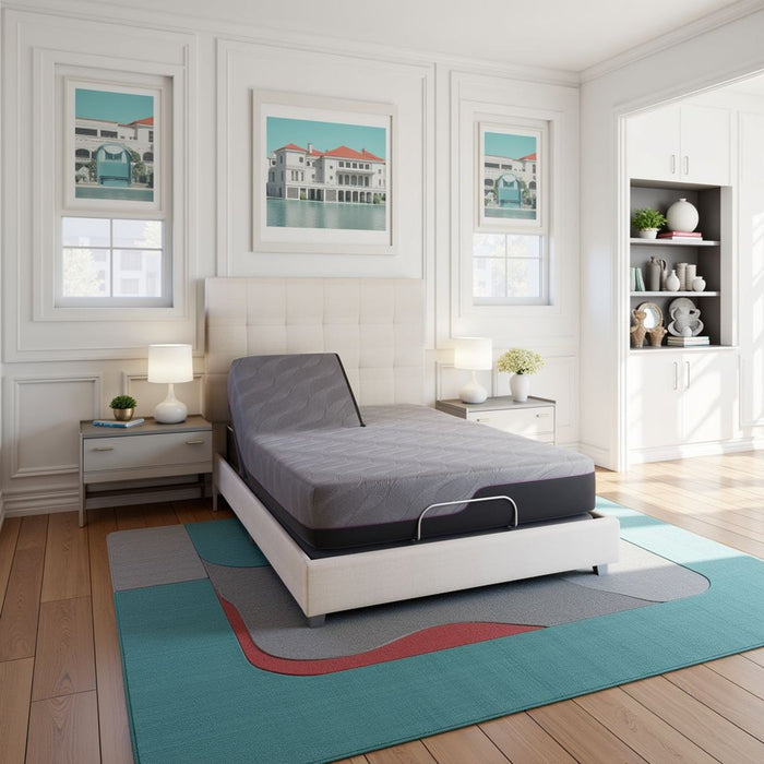 Renew - 11" King Size Flex Head Cooling Gelcare Memory Foam Mattress - Gray