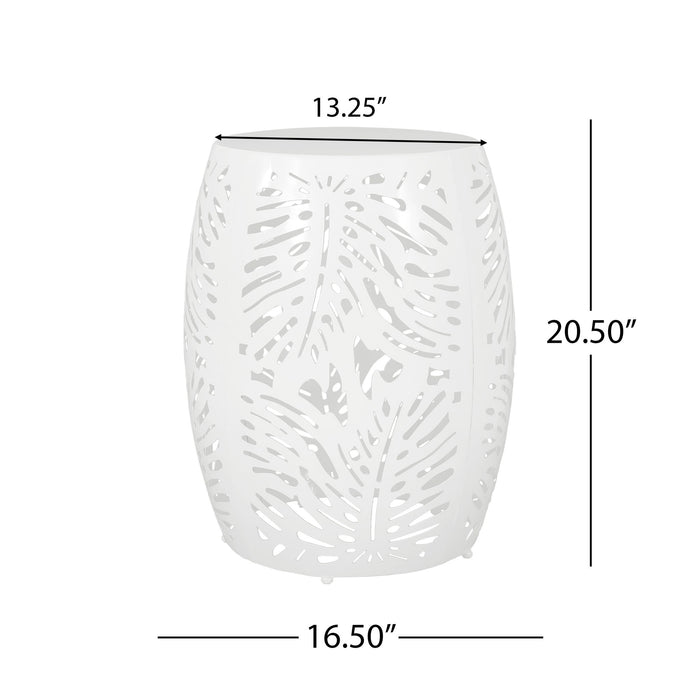 Modern Design Metal End Table, Large