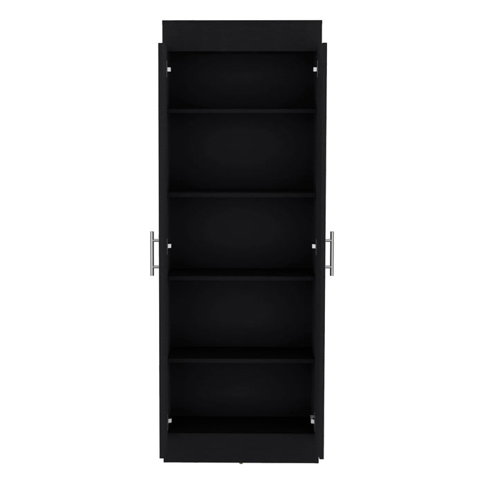 Clinton - Pantry Cabinet Kitchen Storage - Black