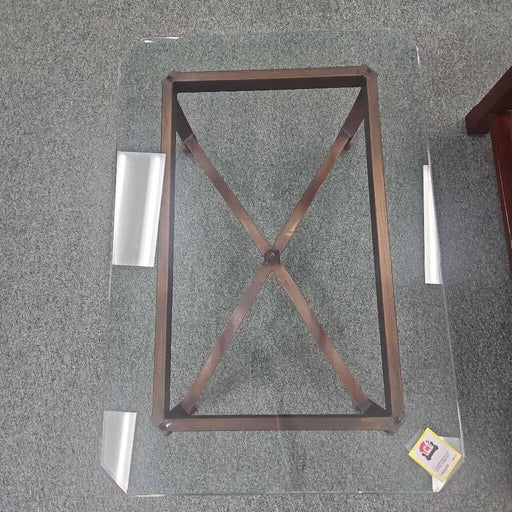 GLASS COFFEE TABLE KC Rock's Consign Furniture Reno