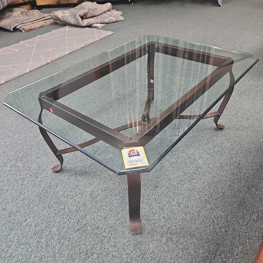 GLASS COFFEE TABLE KC Rock's Consign Furniture Reno