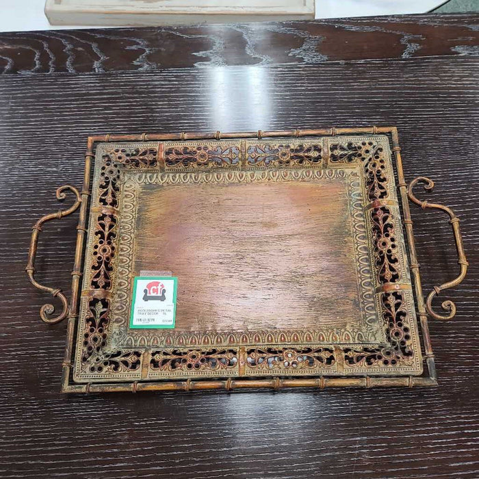 METAL TRAY DECOR BL