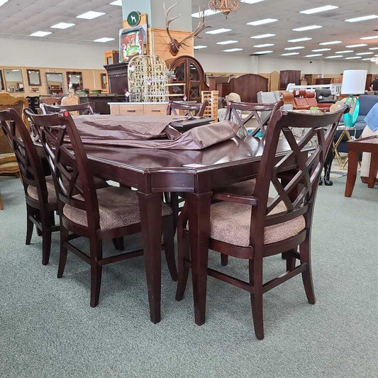 LANE TABLE W/ 2L AND 6 CHAIRS LBS