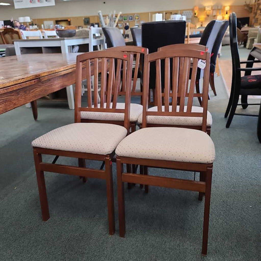 SET OF 4 FOLDING CHAIRS TH