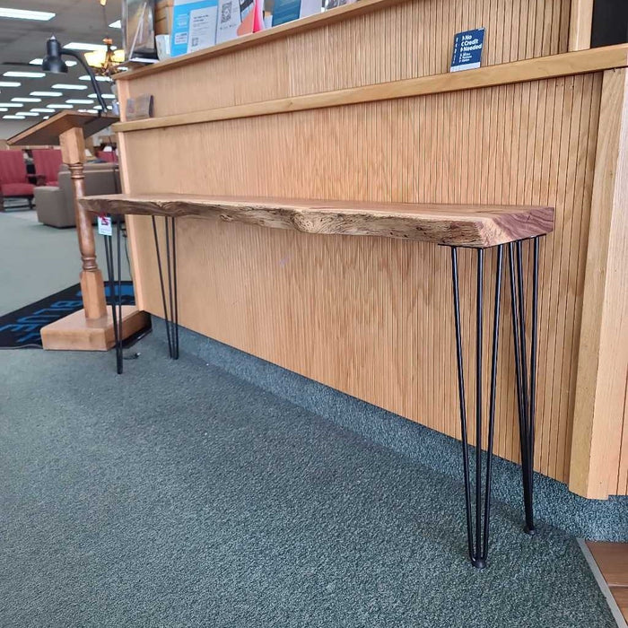 6' LIVE EDGE SLAB CONSOLE TABLE