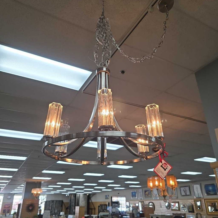 CHROME 7 LIGHT CHANDELIER ML 47368N-150