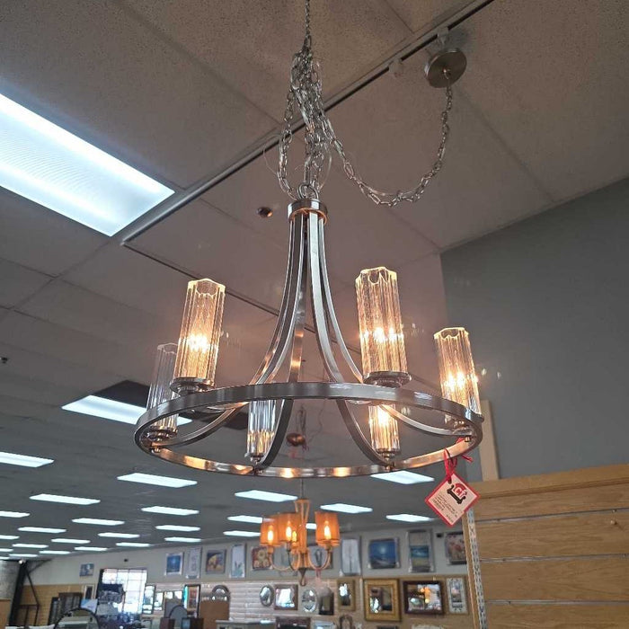 CHROME 7 LIGHT CHANDELIER ML 47368N-150