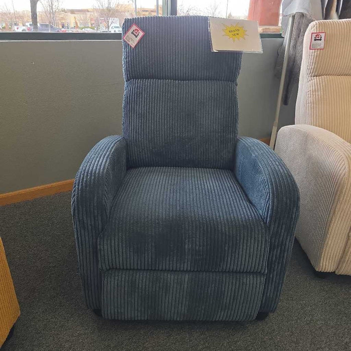 MIDNIGHT BLUE PUSH BACK RECLINER