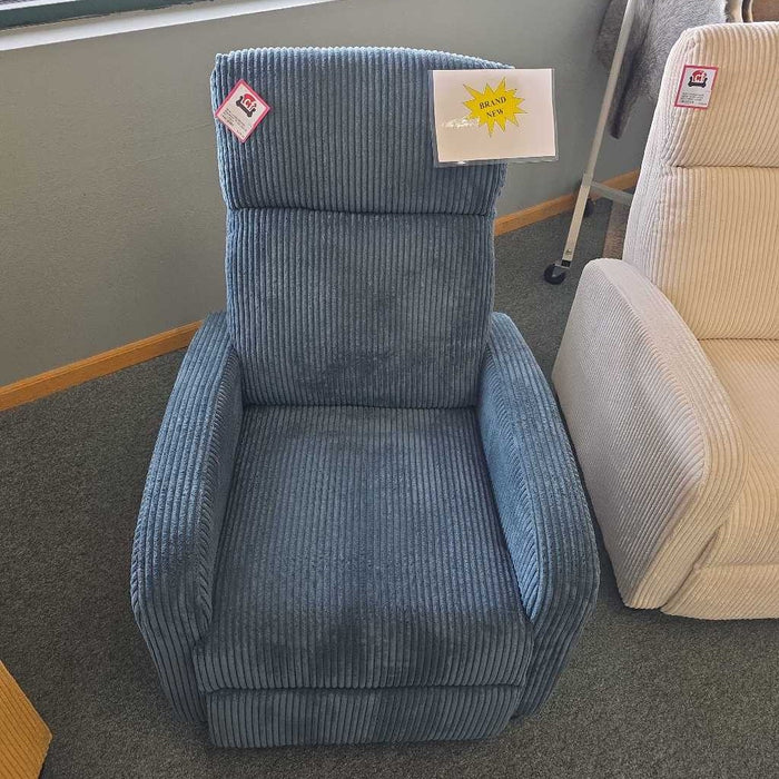 MIDNIGHT BLUE PUSH BACK RECLINER