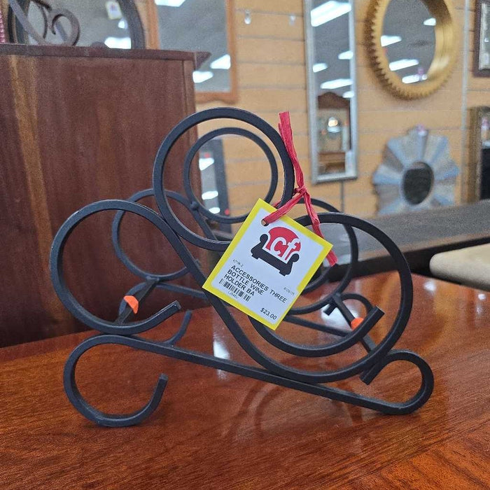 THREE BOTTLE WINE HOLDER BA