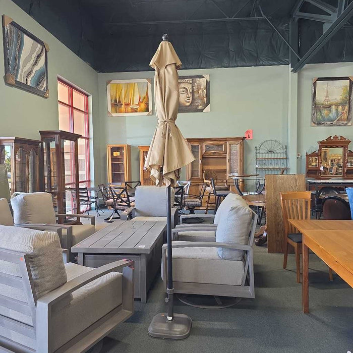 UMBRELLA WITH STAND AT