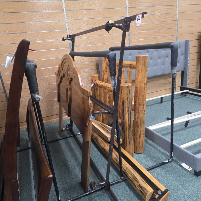 HEADBOARD WITH METAL FRAME AT