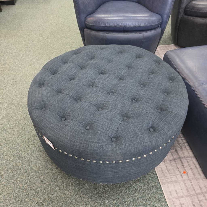 STORAGE OTTOMAN BLUE SK