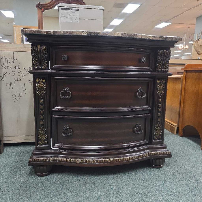 NIGHTSTAND WITH MARBLE TOP 1757-4