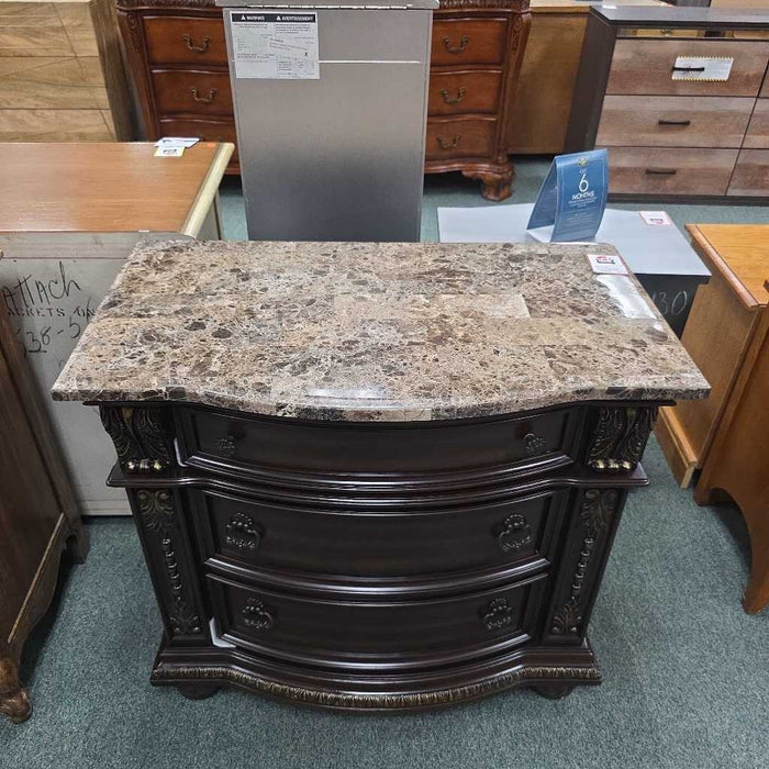 NIGHTSTAND WITH MARBLE TOP 1757-4