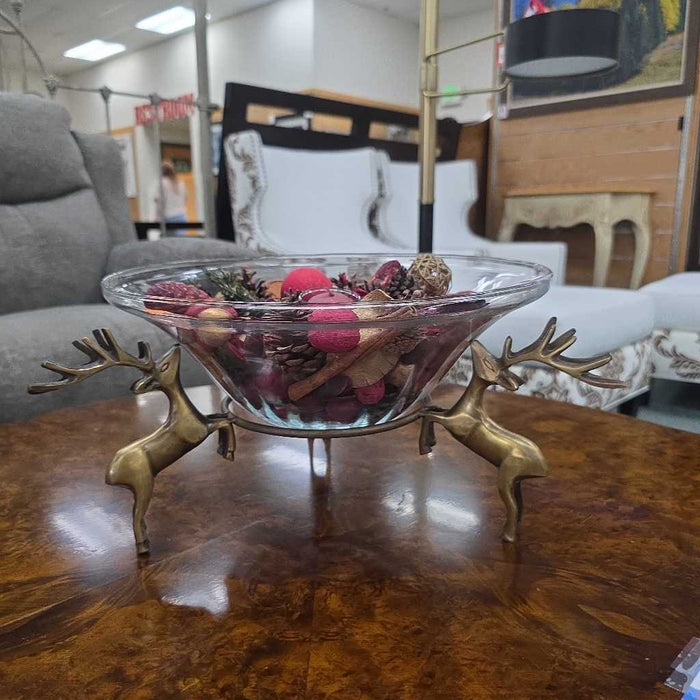 DEER BOWL DECOR BT