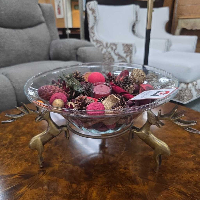 DEER BOWL DECOR BT