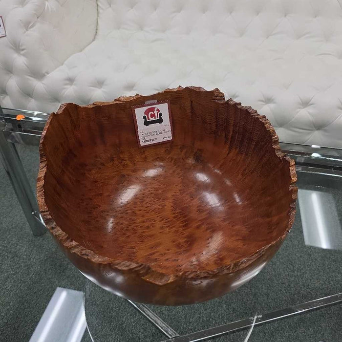 CALI REDWOOD BURL BOWL SK