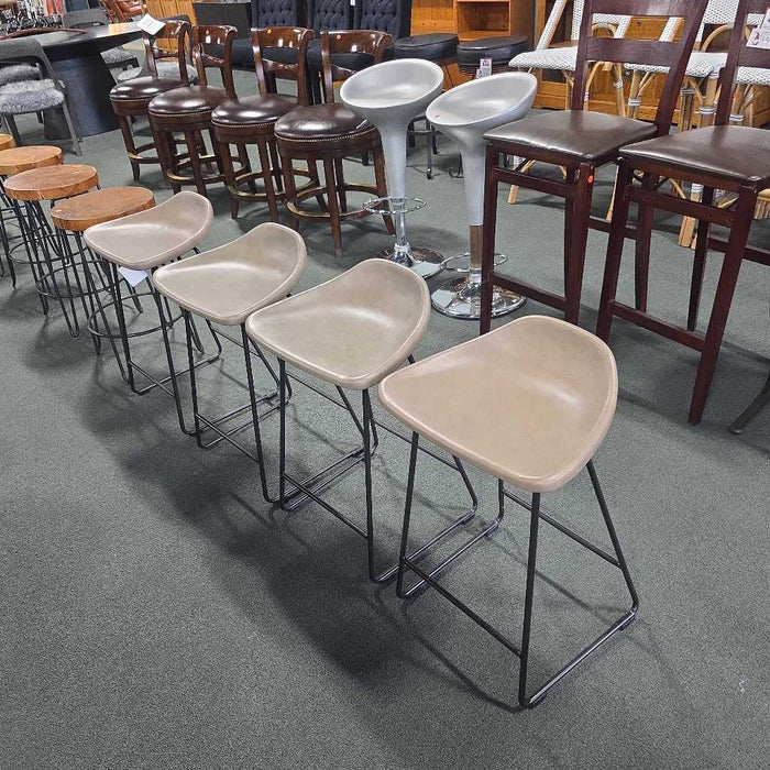 SET OF 4 POTTERY BARM STOOLS LSH