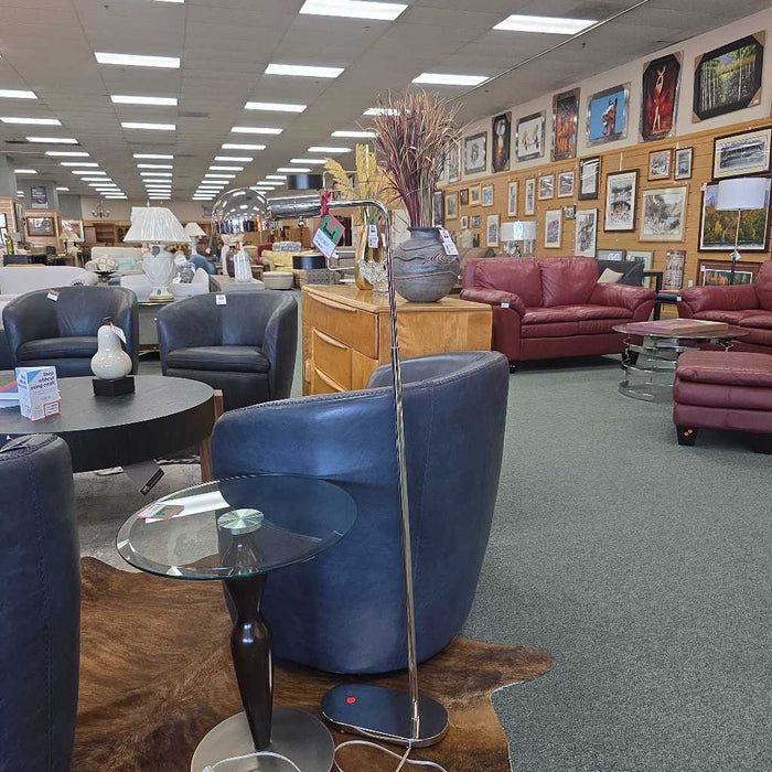 SILVER FLOOR LAMP AT